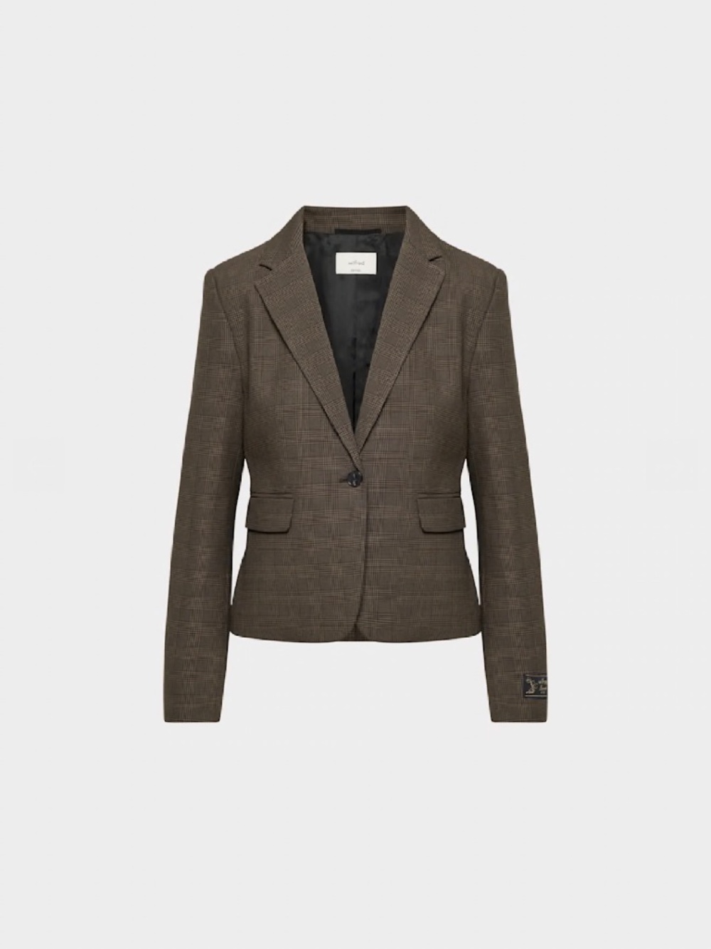 Brown Plaid Etiquette Blazer